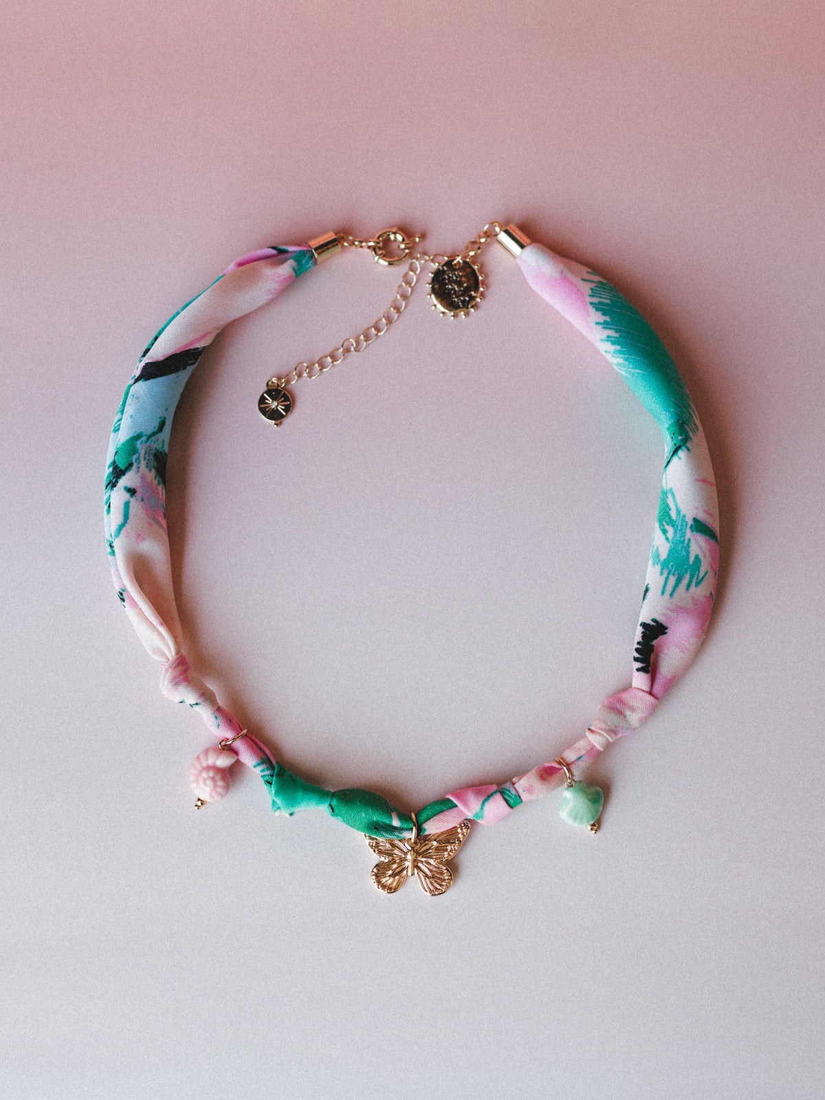 Rae Butterfly Charm Necklace - Gold