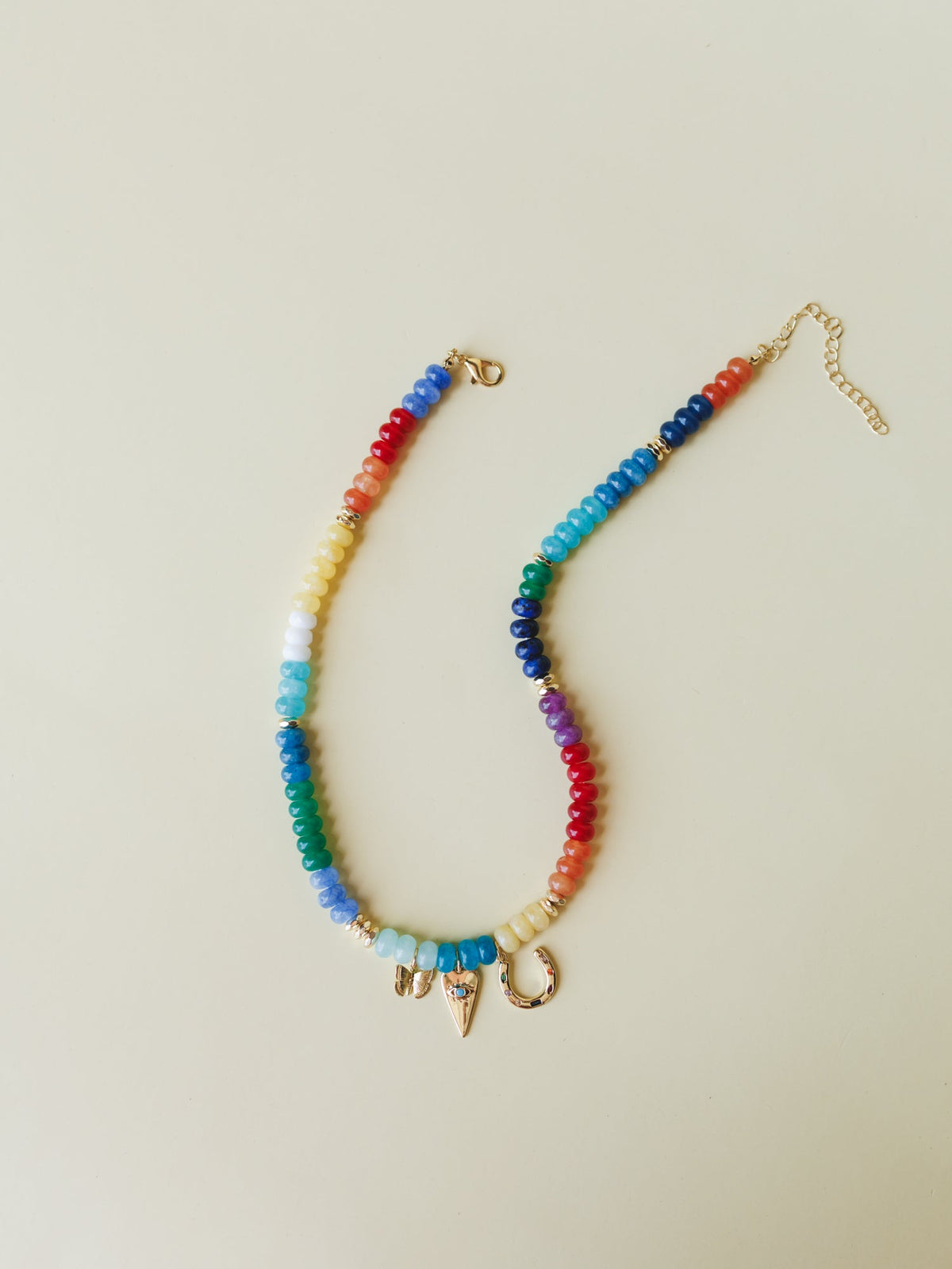 Azaria Beached Charm Necklace - Aqua