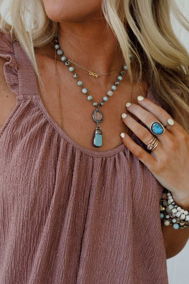 Ocean Glow Necklace - Blue - Pre Order