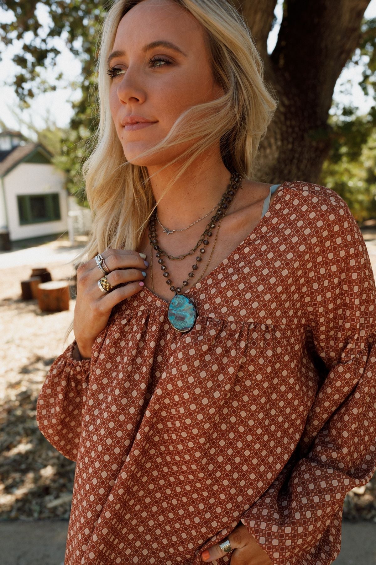 Dezi Necklace - Blue - Pre Order